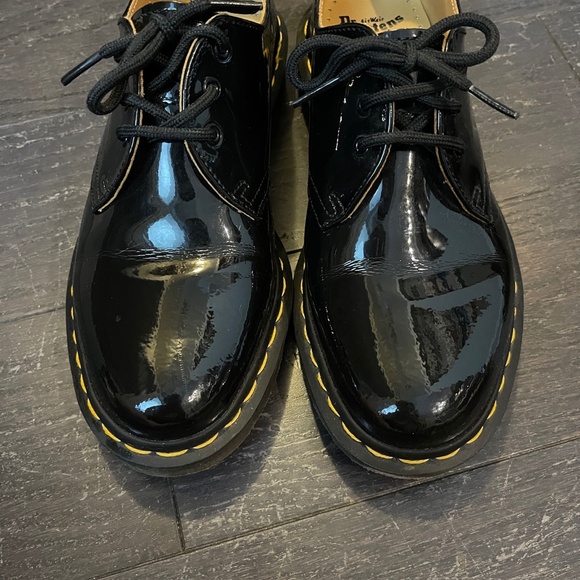 Dr. Martens women 1461 Black Patent Leather Oxford Shoes US 8/EU 39 - Picture 3 of 11